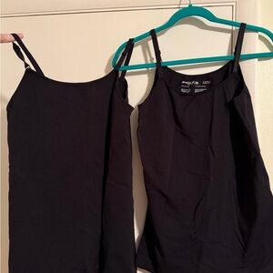 SET OF 2 NWOT 3X Shapermint Black Camis